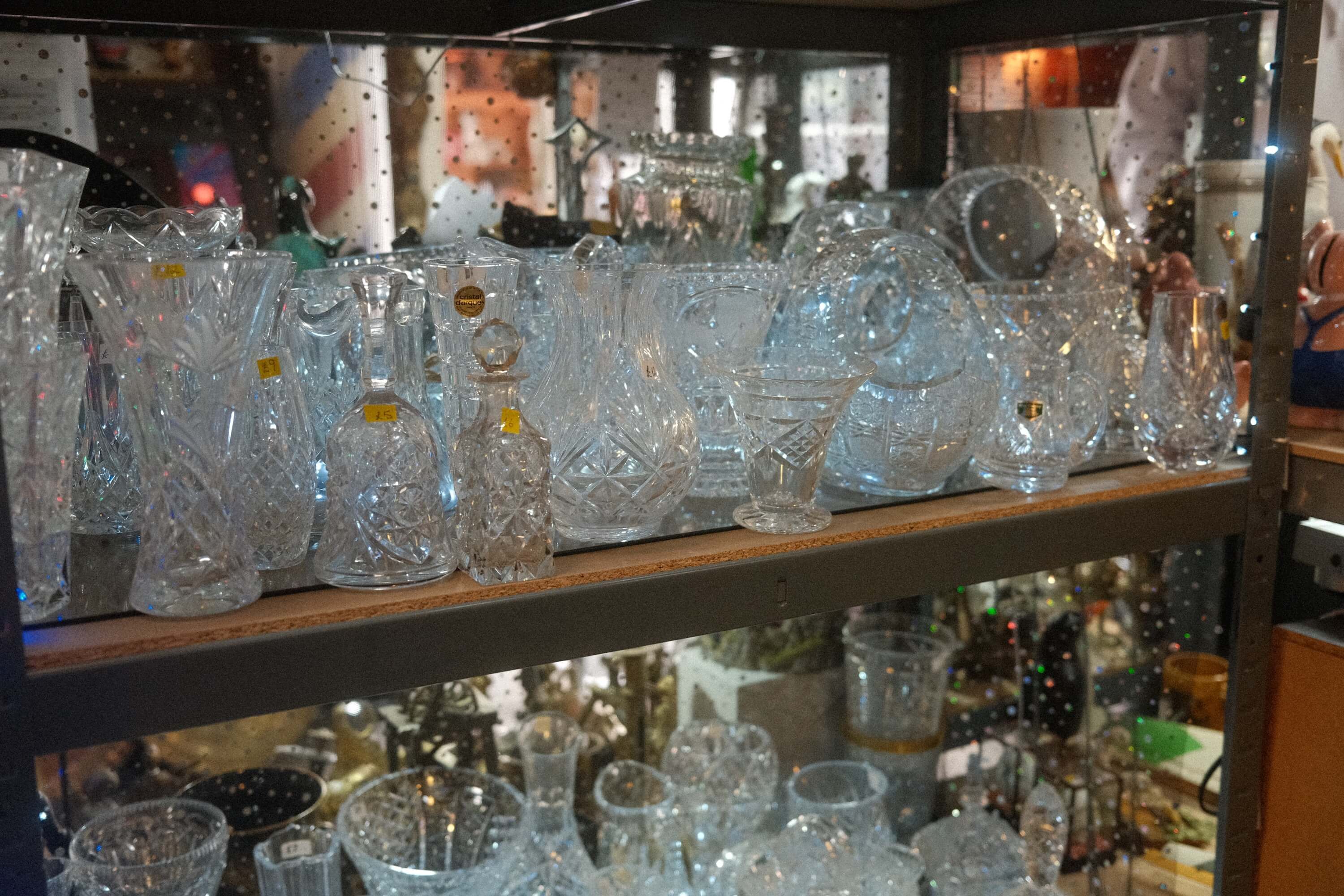 Cut & pressed glassware